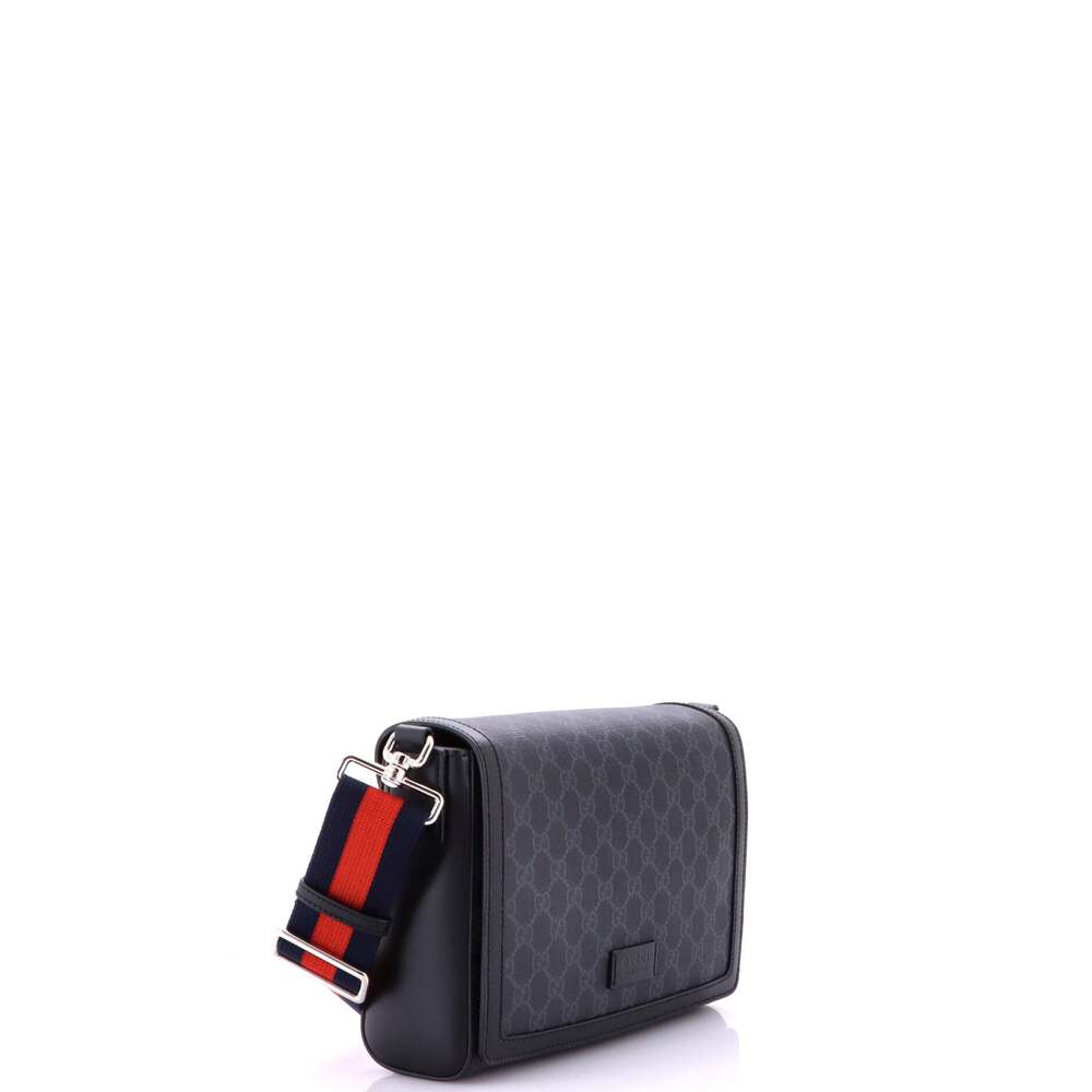Gucci Web Strap Flap Messenger Bag Gg #258258G16B - Picture 2 of 8